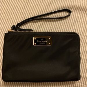 Kate Spade Black Nylon Wristlet